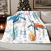 Blanket for Boys Girls Teens Kids, Soft Cozy Throw Blanket, Plush Fleece Blanket Blankets Accessories for Bed Couch Living Room Home (Turtle, 60"x50")
