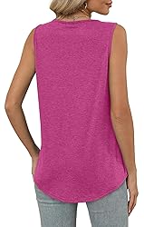 OFEEFAN Womens Tank Tops Loose Fit Resort Wear for