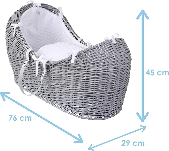 clair de lune grey moses basket stand