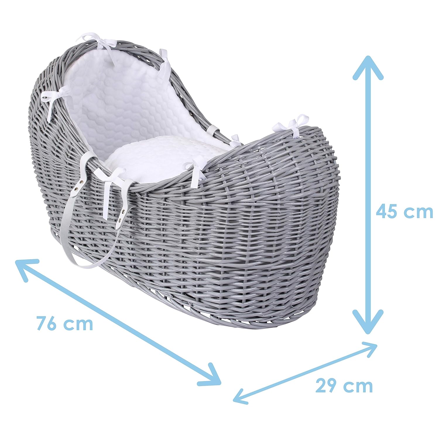 white noah pod moses basket