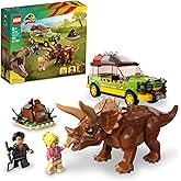 LEGO Jurassic Park Triceratops Research, Jurassic World Toy, Fun Birthday Gift Idea for Kids Ages 8 and Up, Featuring a Build