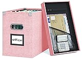Huolewa Decorative File Box Organizer with