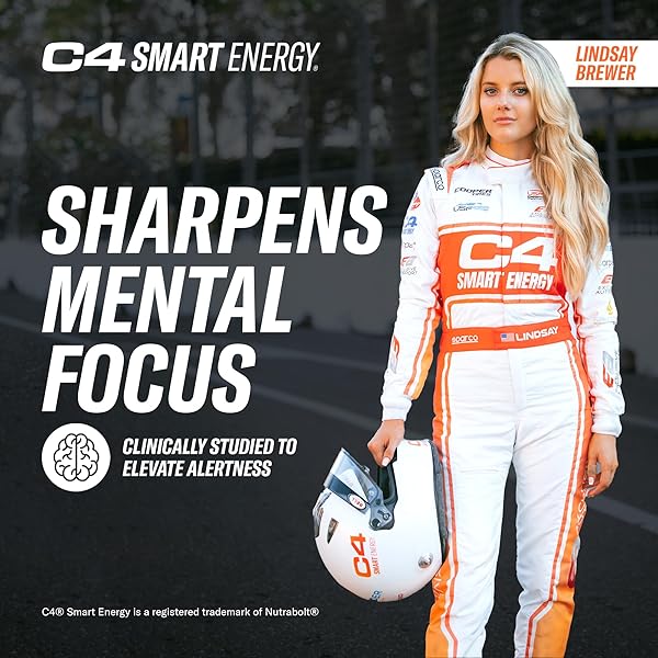 CELLUCOR C4 SMART ENERGY DRINK ‚ BOOST FOCUS AND ENERGY WITH ZERO SUGAR, NATURAL ENERGY, AND NOOTROPICS – 200MG CAFFEINE – PEACH MANGO (12OZ PACK OF 12)