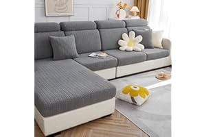 Disayu Magic Sofa Covers Sectional Couch Covers Sofa Cover Washable Couch Cushion Covers Soothing Home Sofa Covers Sofa Hero Covers Stretch Slipcovers (Gray,Back Cover M)