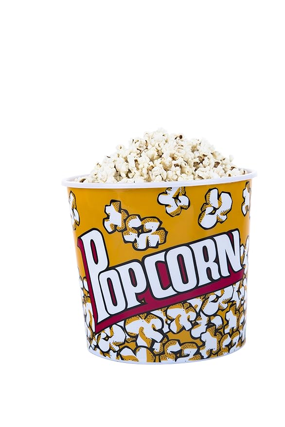 MnMHome Extra Large Plastic Theater/Party Style Fun Popcorn Bucket