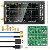 AURSINC Upgraded NanoVNA-F V2 Vector Network Analyzer 50kHz-3GHz with RF Demo Tester Board, 4.3inch with 5000mAh, Measuring S-Parameters VoltagSWR, Phase, Delay, Smith Chart, RTC Realtime