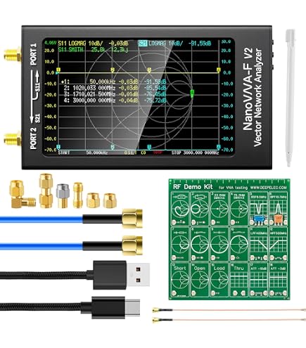 Antenna Analyzer, LiteVNA-64 50KHz-6.3GHz LiteVNA 4Inch Touch