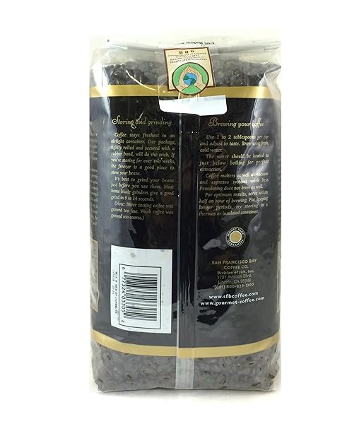SAN FRANCISCO BAY COFFEE WHOLE BEAN, FRENCH ROAST, 32 OUNCE (PACK OF 2)