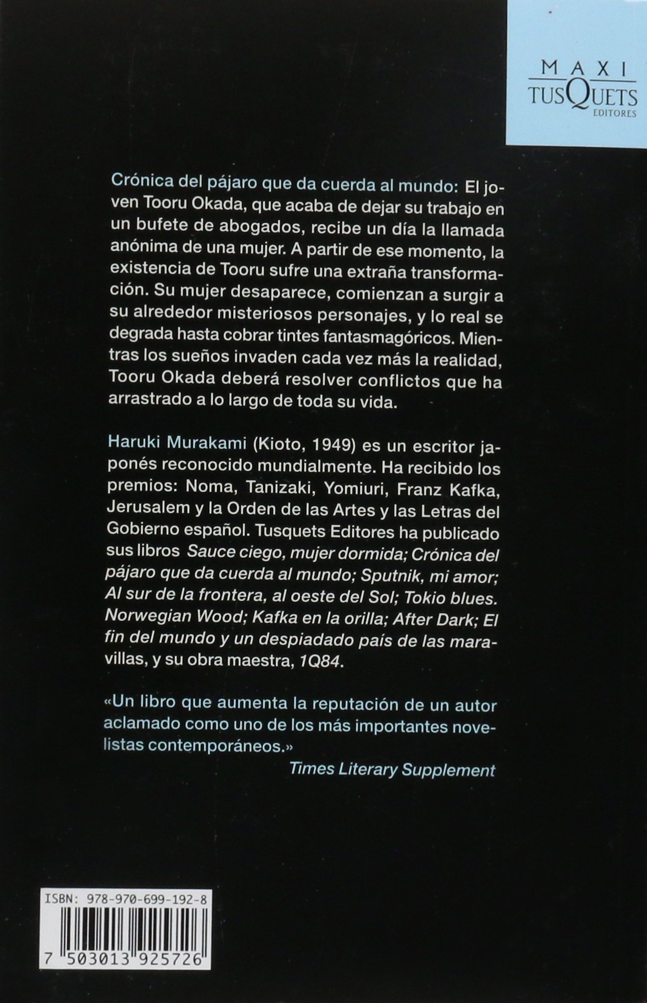 Cronica Del Pajaro Que Da Cuerda Al Mundo Haruki Murakami Lourdes Porta Junichi Matsuura 7503013925726 Amazon Com Books