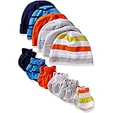 Onesies Brand Baby Boys' 12-Piece Cap and Mitten Set
