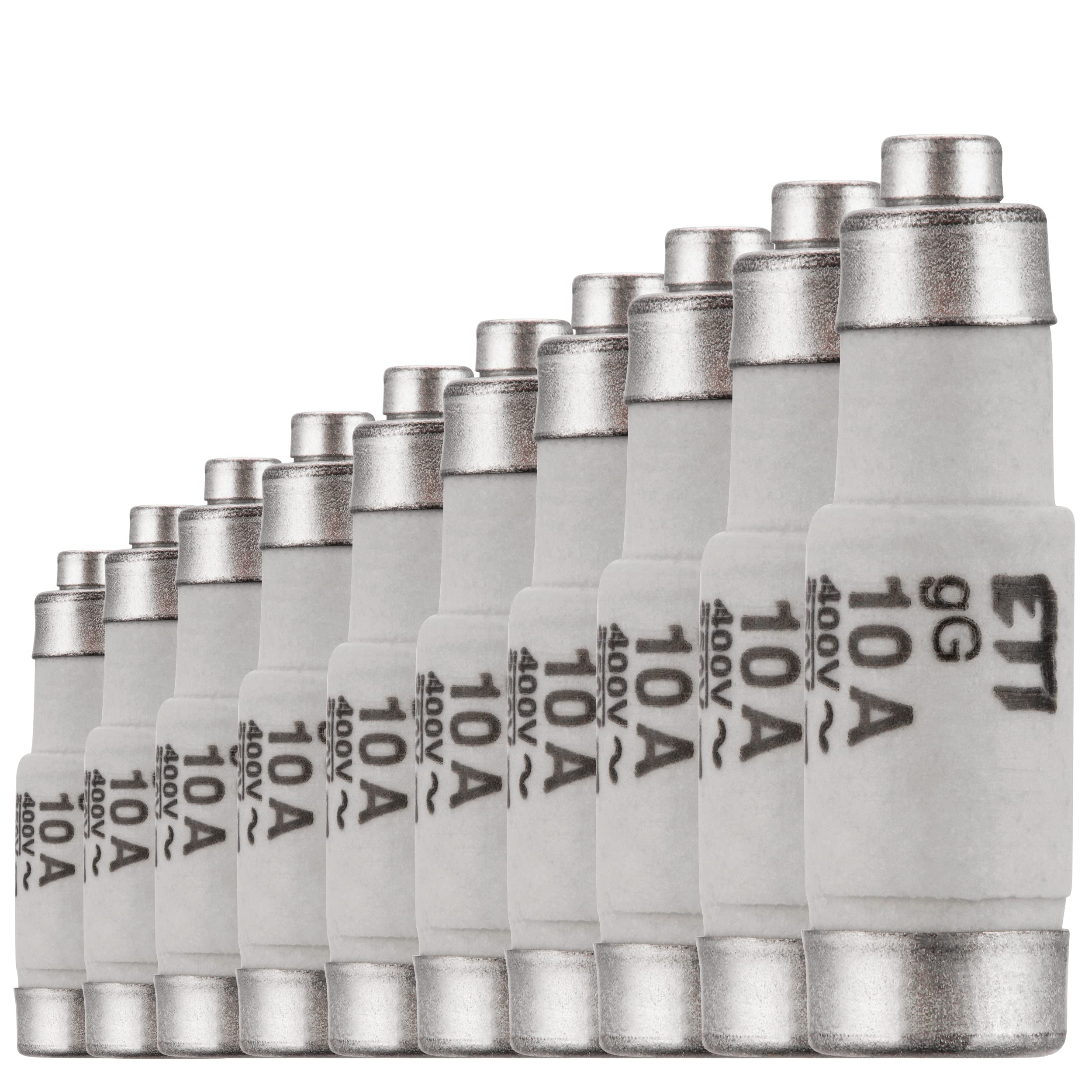 REV Neozed, 0515005555, fuse D01/E14, 10 A, 250 VDC / 400 VAC, grey, pack of 10