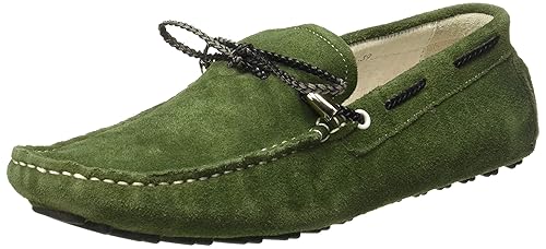 woodland men's leather boat shoes