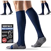Bbfrey Medical Compression Socks 20-30 mmHg for Men Women (3 Pairs) - Best Support for All Day Wear, Pain Relief, Circulation