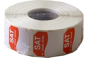 DayMark Safety Systems MoveMark IT110060 Day of The Week 1" x 1" Removable Label, SAT, Orange, Roll of 1,000