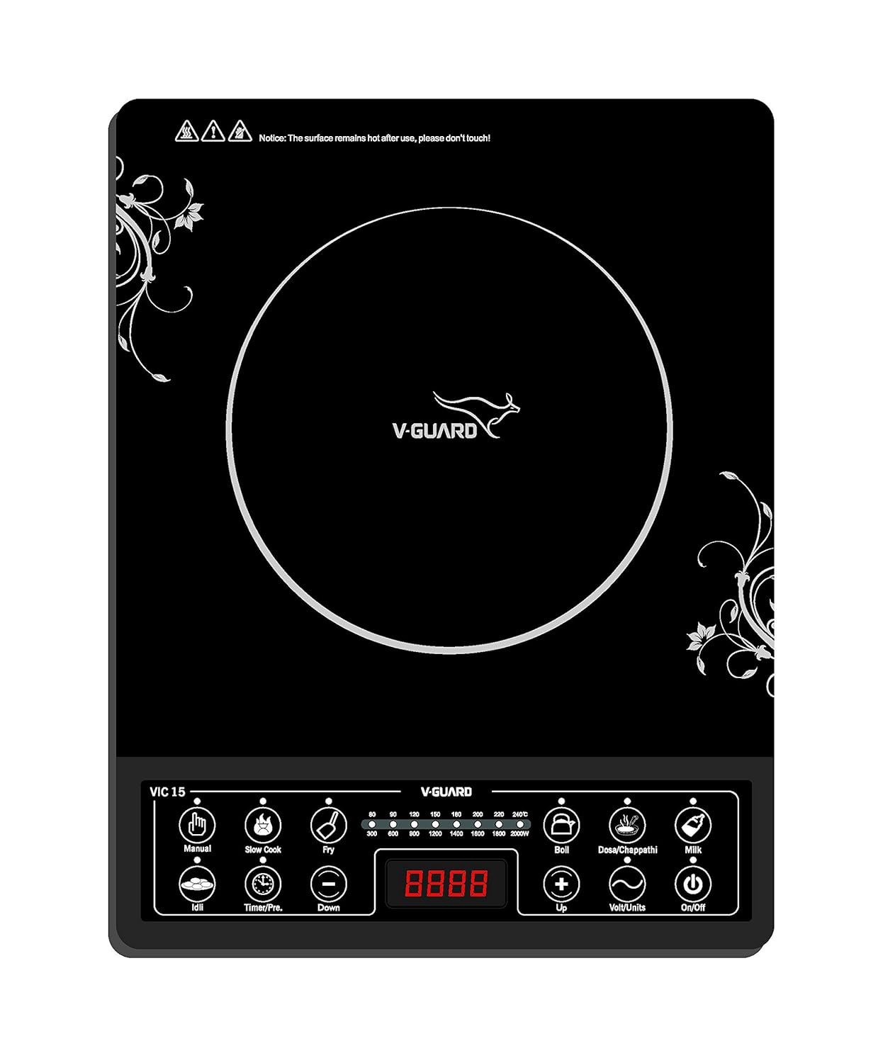 Buy V Guard Vic 15 2000 Watt Induction Cooktop Black Online At