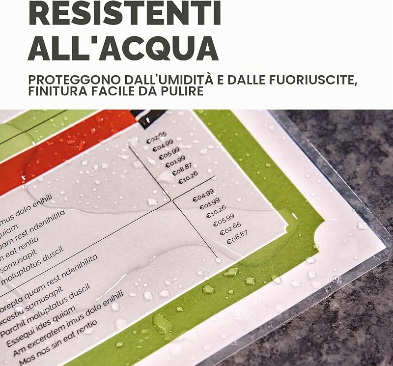 6003301 Pouches per plastificazione Apex formato A4, spessore normale, Finitura lucida, ideali per avvisi, foto e creatività, confezione da 100 fogli
