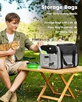 pecute Pet Carrier Bag Cat Carrier Handbag Portable Dog Travel Bag with view 6
