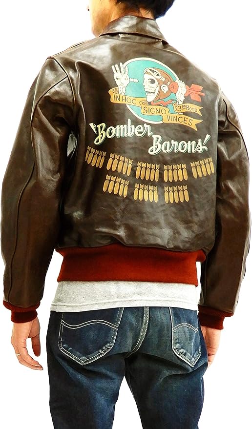 バズリクソンズ Buzz Rickson Br A 2 フライトジャケット ボンバーバロンズ メンズ レザーjkt 42 メンズxlサイズ コート ジャケット 通販 Amazon