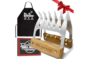 LEWARAN Gifts for Dad, Fathers Day Dad Gifts from Daughter Stainless Steel Meat Shredder Claws for Pork, Chicken BBQ Smoker Accessories for Outdoor Indoor Cooking Father's Day New Year Party