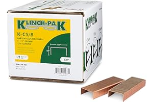 Klinch-Pak C-5/8 Carton Staple 1-1/4 inch crown with 5/8 inch leg 4000 per case - SIM CC58, C58 or JK561