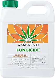 Grower's Ally Fungicide | 32 fl. oz. Concentrate, Makes 20 Gallons | Safe Fungicide and Bactericide for Plants | OMRI Listed