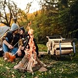 NiHome Cauldron-Style Firewood Rack 450 lbs Capacity Indoor/Outdoor view 6