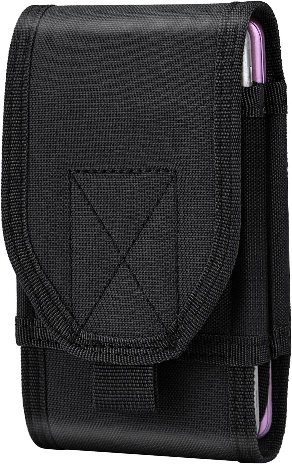 Shidan Double Capacity Phone Holster Pouch, Tactical EDC Belt Waist Bag for iPhone 12 Pro Max/11 Pro Max/11 Pro/11/XS Max/XR/XS/8 Plus, Samsung S20 S10+ S10 S10e S9 S8+ S8