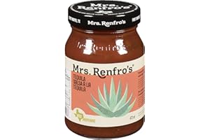 Mrs. Renfro's Tequila Salsa, Salsa for Dips, Appetizers and Entrees, Gluten Free, 473ml (Pack of 6)