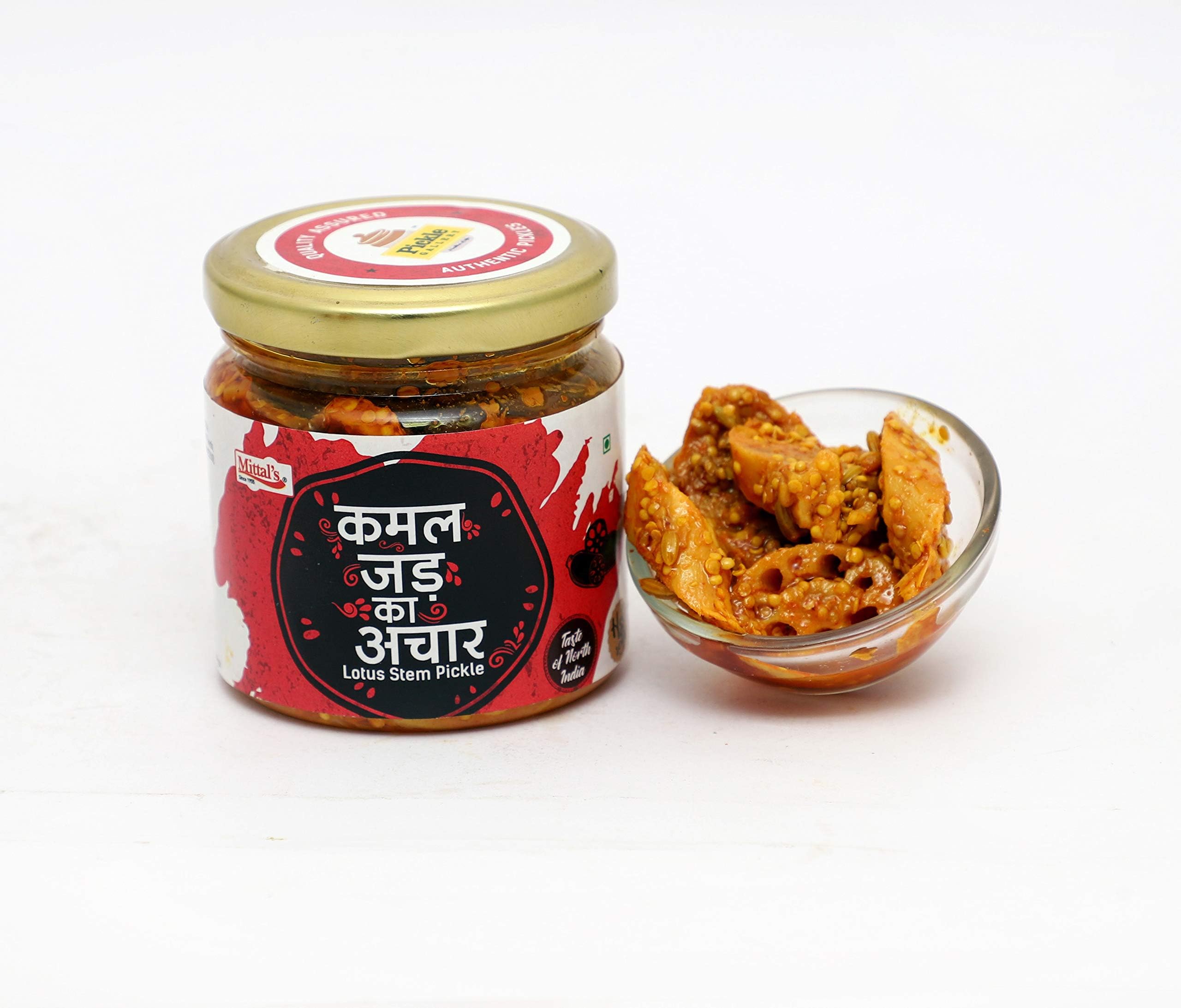 PICKLE GALLERY Mittal's Lotus Stem Pickle || Kamal Kakdi ka Achaar / Achar Jar - 200gm