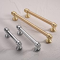 Alzassbg 10 Pack Polished Chrome Cabinet Pulls, 3