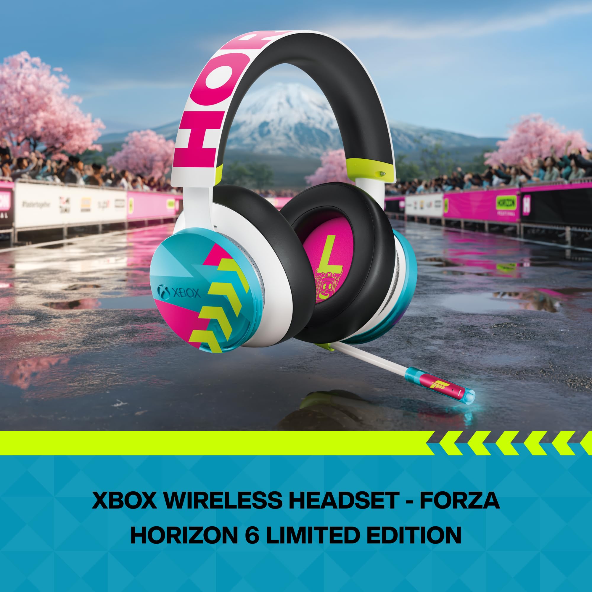 Xbox Wireless Headset – Forza Horizon 6 Limited Edition Series X|S, One, PCs und cloudfähige Geräte 2