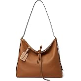 DORIS&JACKY Soft Leather Hobo Bag for women Large Lightweight Designer Shoulder Satchel Purse with Adjustable Single Handle