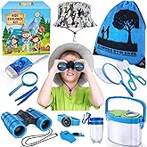 ESSENSON Bug Catcher and Kids Explorer Kit, Outdoor Bug Catching Explorer Adventure Kit with Binoculars, Summer Outdoor Toys for Kids Ages 4-8