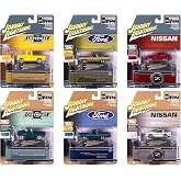 Johnny Lightning Collector's Tin 2025 Set of 6 Cars Release 3 Limited Edition 1/64 Diecast Model Cars by Johnny Lightning JLCT018