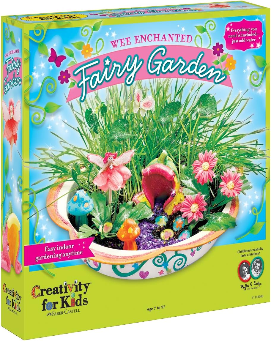 Creativity for Kids Enchanted Fairy Garden Craft Kit - Fairy Crafts for Kids