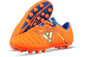 Vizari USA Soccer Cleats Boys, Girls - FG Firm Ground Football Shoes for Toddlers/Little/Big Kids - Youth Football Cleats - Comfort & Excellent Traction