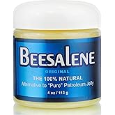 Beesalene Original Unpetroleum - 100% Natural & Hypoallergenic Alternative to Petroleum Jelly - Lips, Hands, Baby, Makeup Remover and More (4 Ounce)