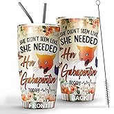 MEDROC Vet Tech Tumbler Stainless Steel 20oz Straw Lid, She Didn't Need Gabapentin Funny Gifts For Vet Assistant Receptionist, Vet Student Graduation Gift, Vet Tech Week Gifts For Women