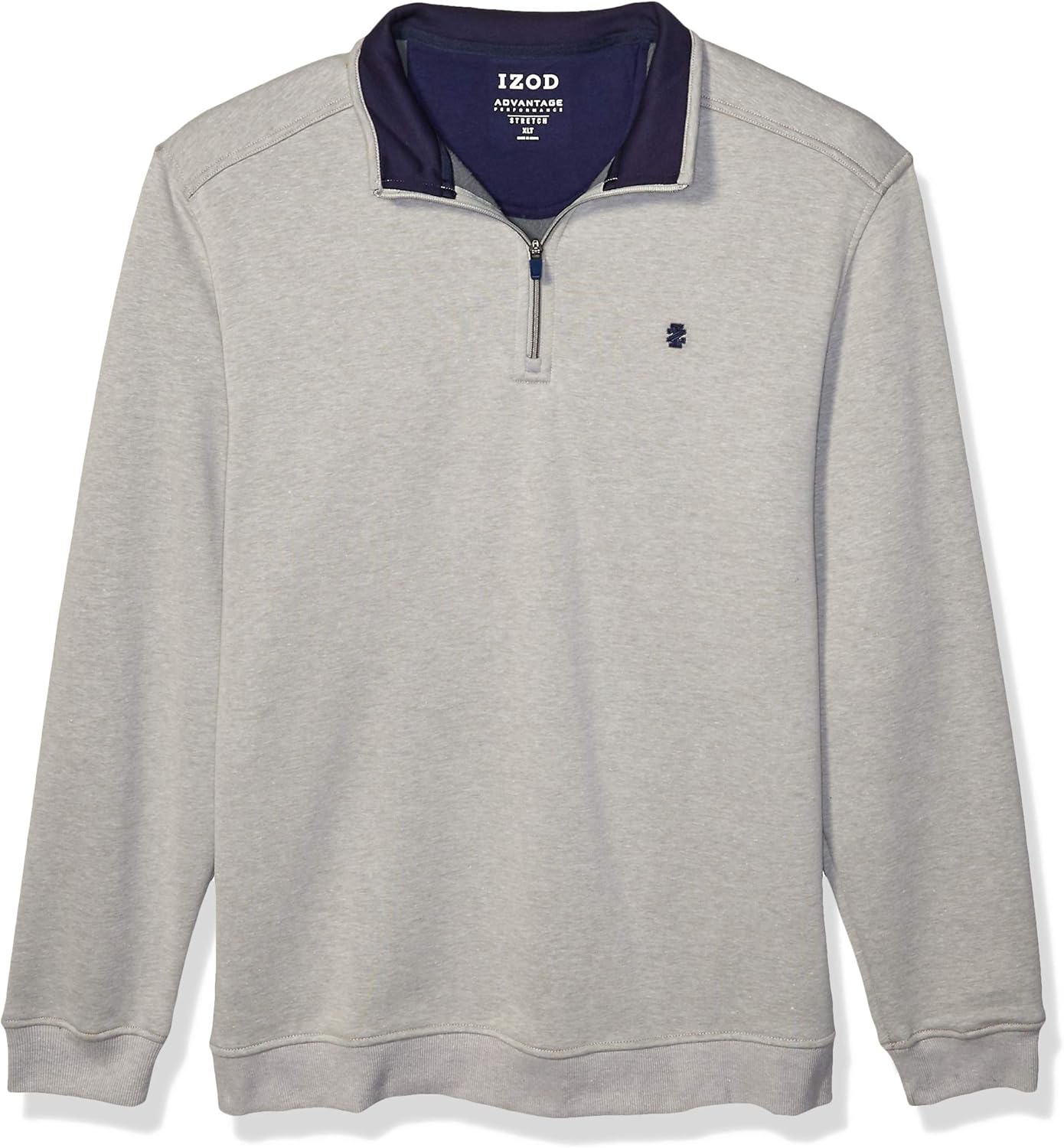 IZOD Men's Big and Tall Advantage Performance Quarter Zip Fleece Pullover at  Men’s Clothing store