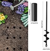 Suewidfay Garden Auger Drill Bit 4.6x37cm 8x30cm 4x22cm Post Hole Digger view 3