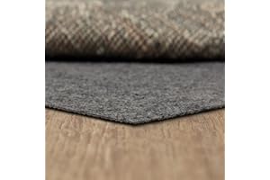 Mohawk Home 2’ x 12’ Non Slip Grip Rug Pad 1/8" Low Profile Felt Cushion + Rubber Gripper, Great for High Traffic Areas - Safe for All Floors