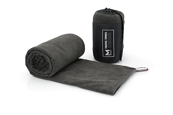 ginoclean Mikrofaser Handtuch, Badetuch, Reisehandtuch für Sport, Trekking, Outdoor - Ultra leicht und kompakt, extrem saugfä