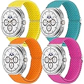 4 Pack Silicon Bands Compatible with Samsung Galaxy Watch 8 40mm 44mm 8 Classic 46mm Watch Bands, Soft Silicone Sport Replacement Watch Bands for Samsung Galaxy Watch 8/8 Classic for Women Men