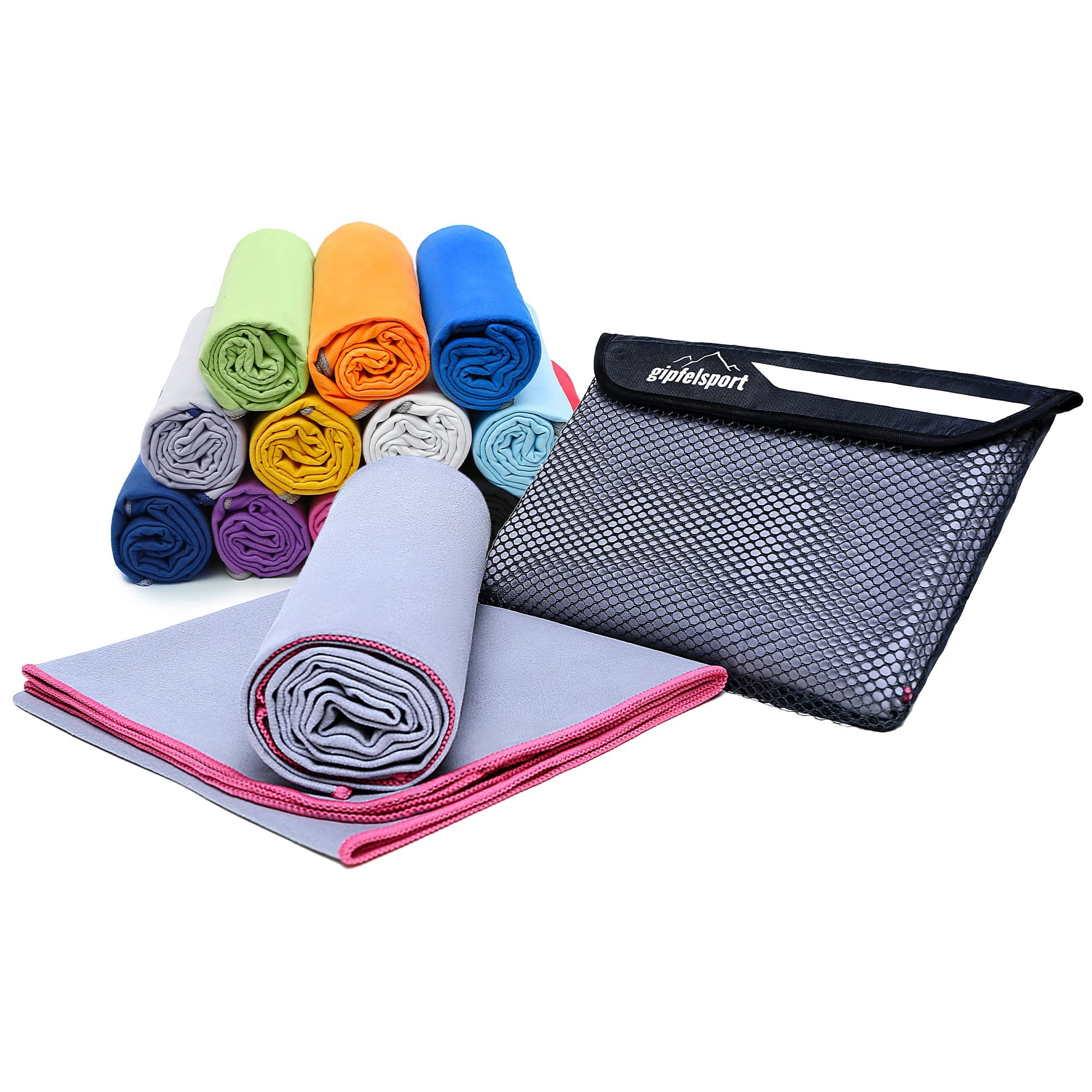 gipfelsport Microfibre Towel 1x M(110x50cm) Pink — image 1