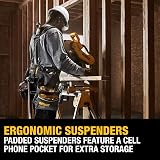 DEWALT Tool Belt Organizer Rig Suspenders 25 Pockets Heavy Duty Construction view 2