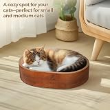 ComSaf Cat Scratcher Cardboard Oval Bed Durable Scratch Lounge 44x34x10 cm view 5