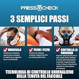JSP PressToCheck ABEK1 P3 Combination Filters Pair Force 8 Half/Full Mask Dust view 8