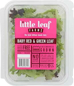 Little Leaf Farms, Salad Clamshell Little Leaf Red/Green Conventional, 4 Ounce