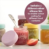 Kilner Kids Glass Baby Jars 6x190ml with Airtight Lids Purple Yellow Turquoise view 5