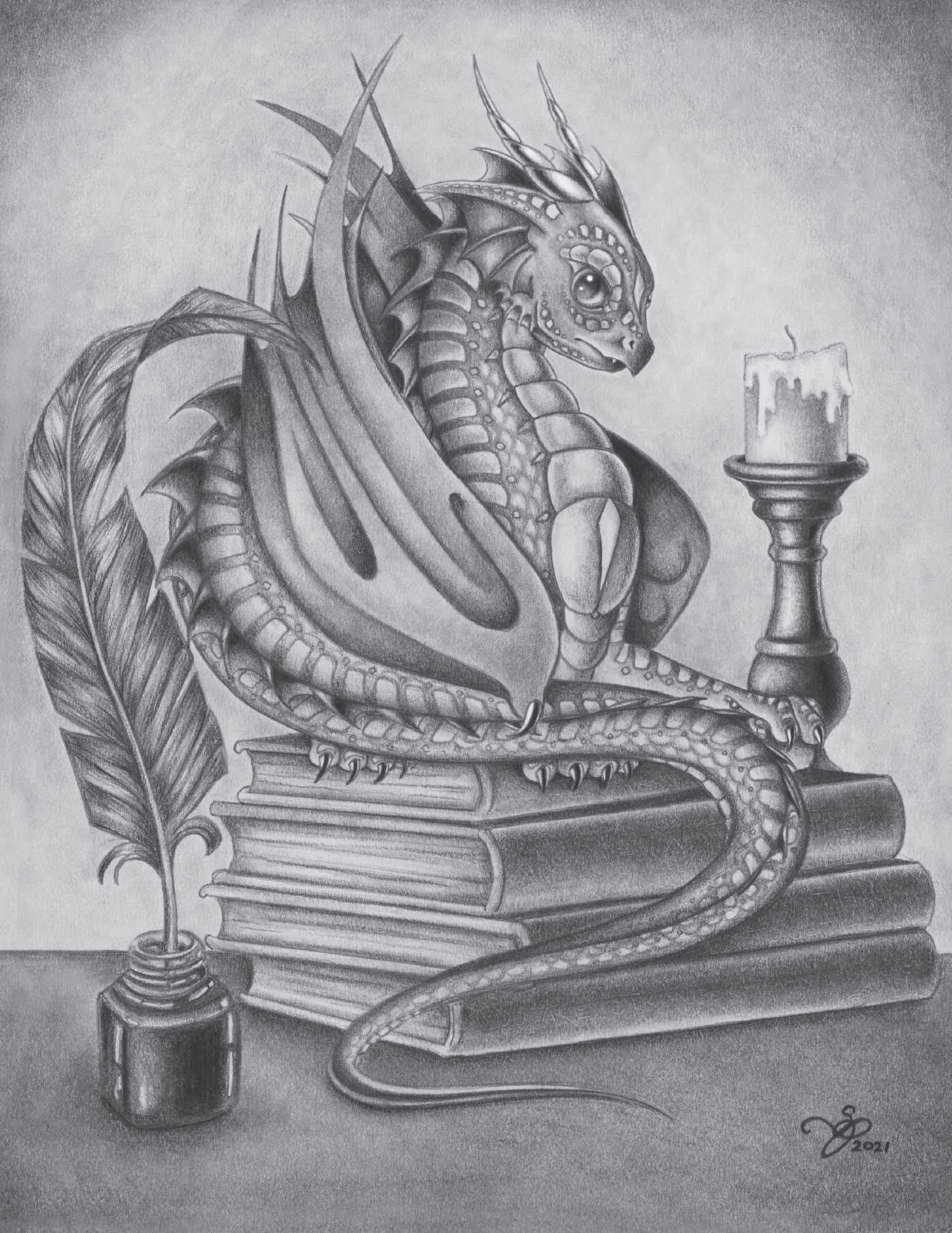 Drawing Dragons Sketchbook: An Artist's Notebook for Creating and Illustrating Your Own Dragon Art (How to Draw Books)